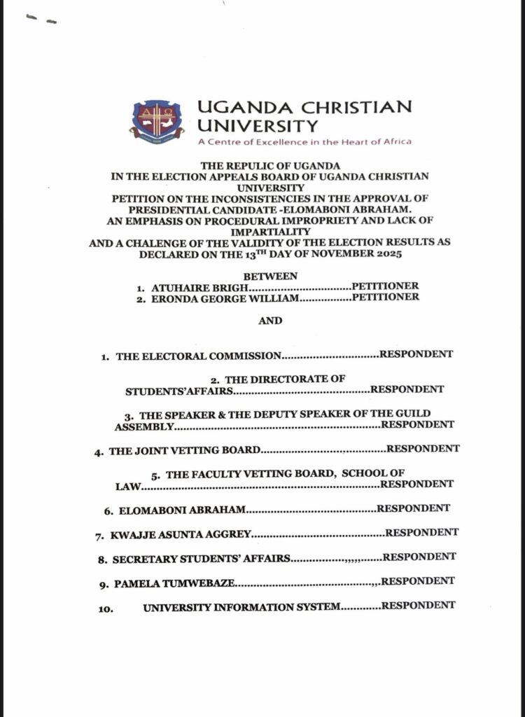 Atuhaire petitions Guild Elections